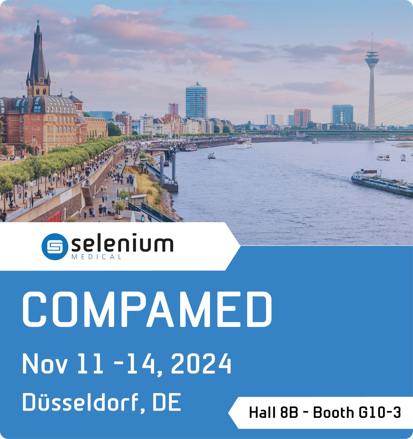 Selenium Medical sera présente au salon Compamed 2024.